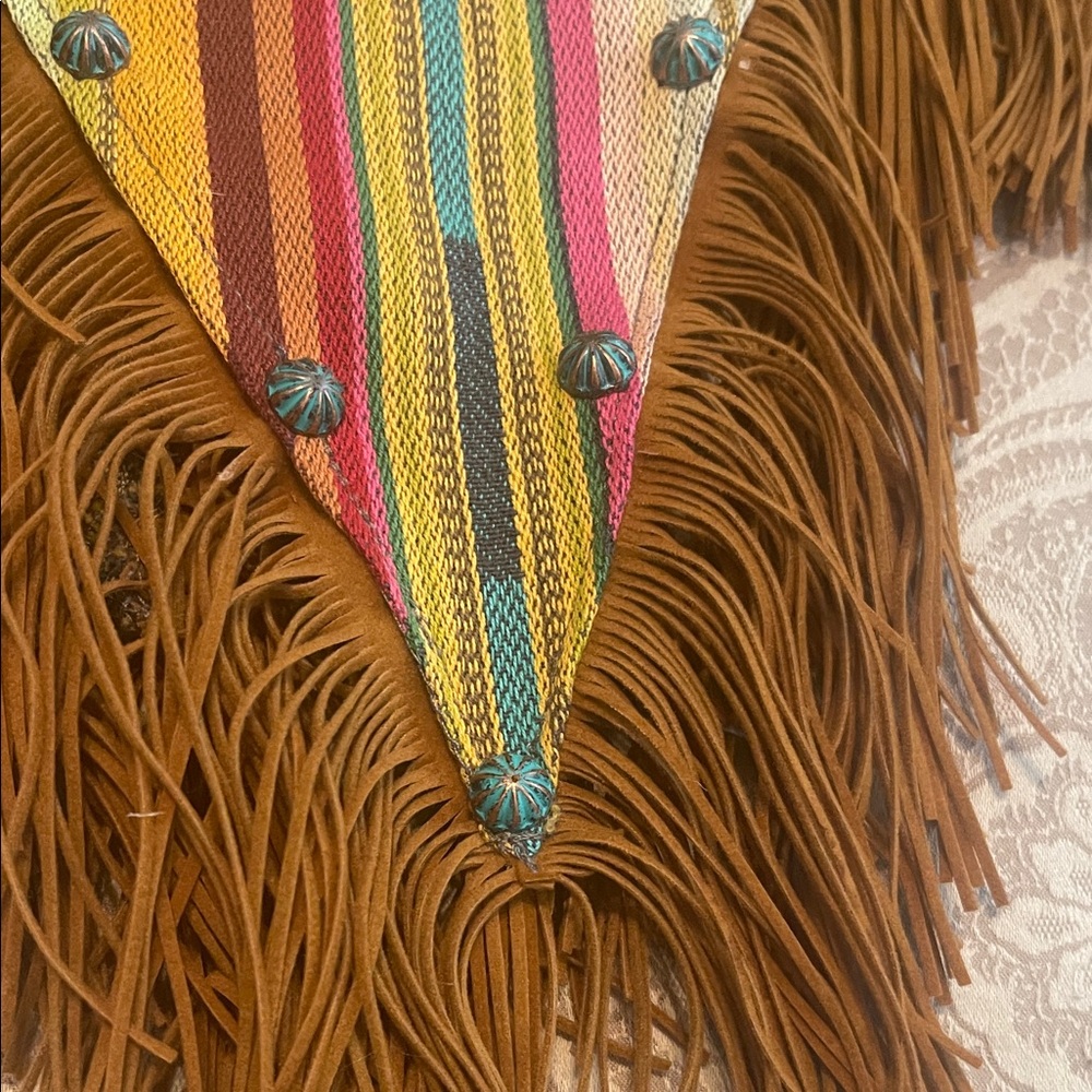 Striped Fringe Women's Top - Picture 3 of 5